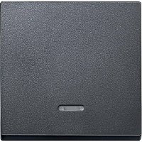 Лицевая панель Schneider Electric Merten System M для 1-кл. выключателя с подсветкой антрацит